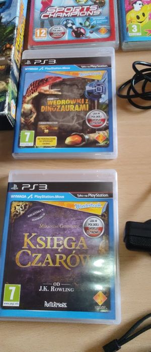 zestaw move PlayStation 3 księga czarów wędrówki dinozaurów just dance