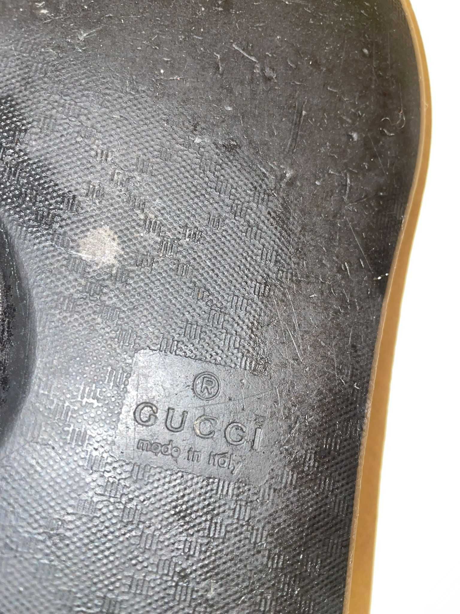 Gucci masculino 13 Tênis Web Monogram GG preto dos EUA 8g113