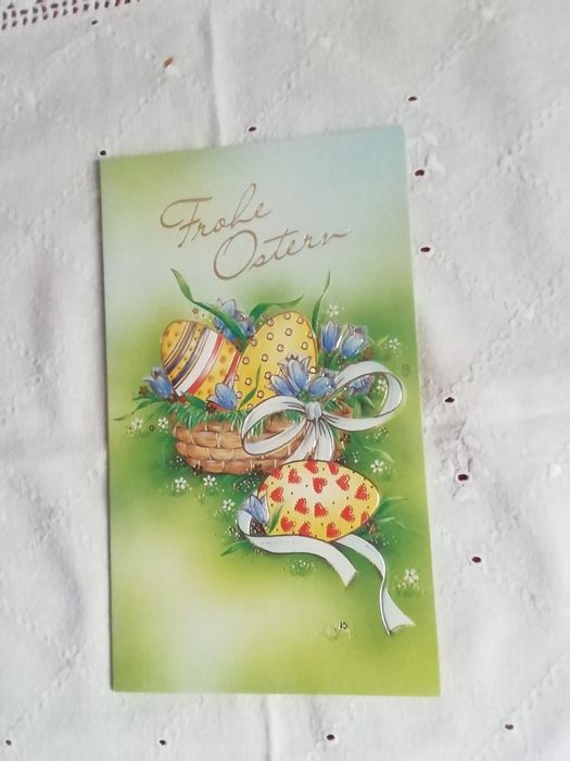 Postal de Páscoa, alemão