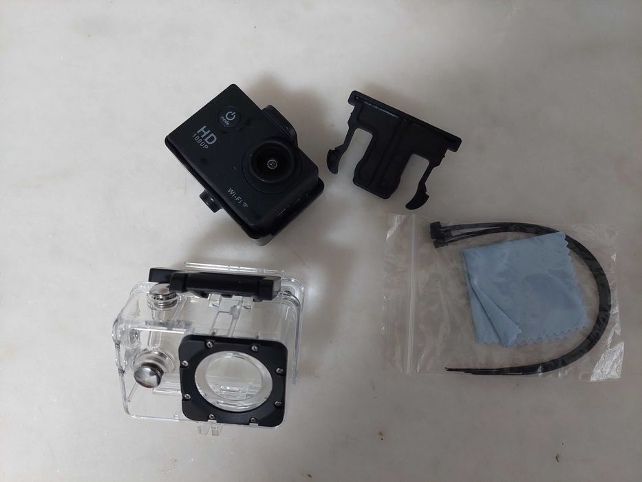 Câmara e case Action HD 1080