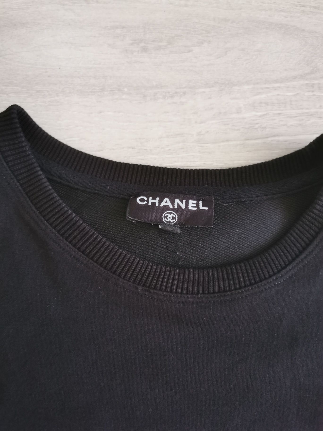 Tunika CHANEL z kieszeniami sukienka długa bluza sweter r. 38