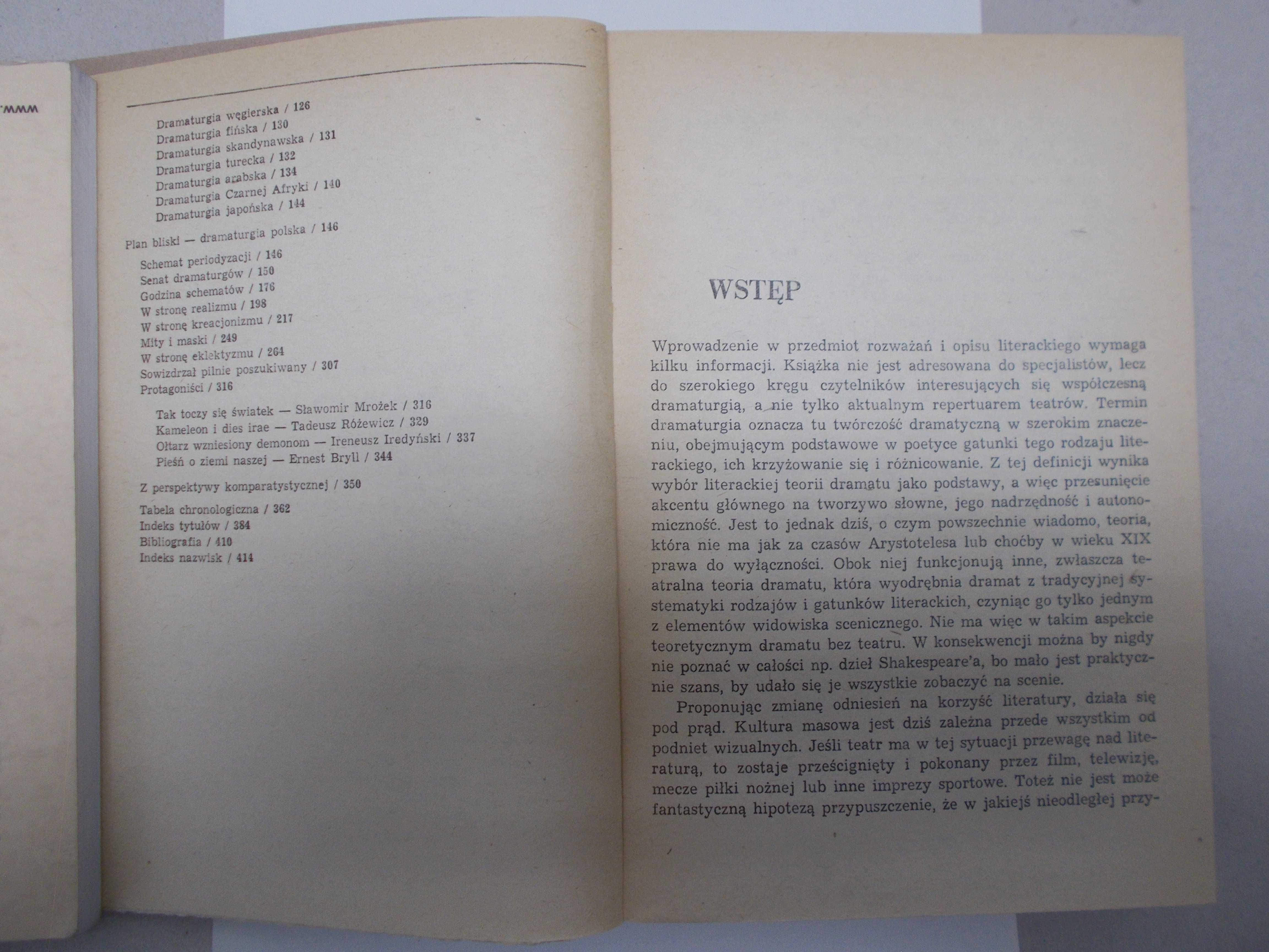 Lesław Eustachiewicz - Dramaturgia współczesna - literaturoznawstwo