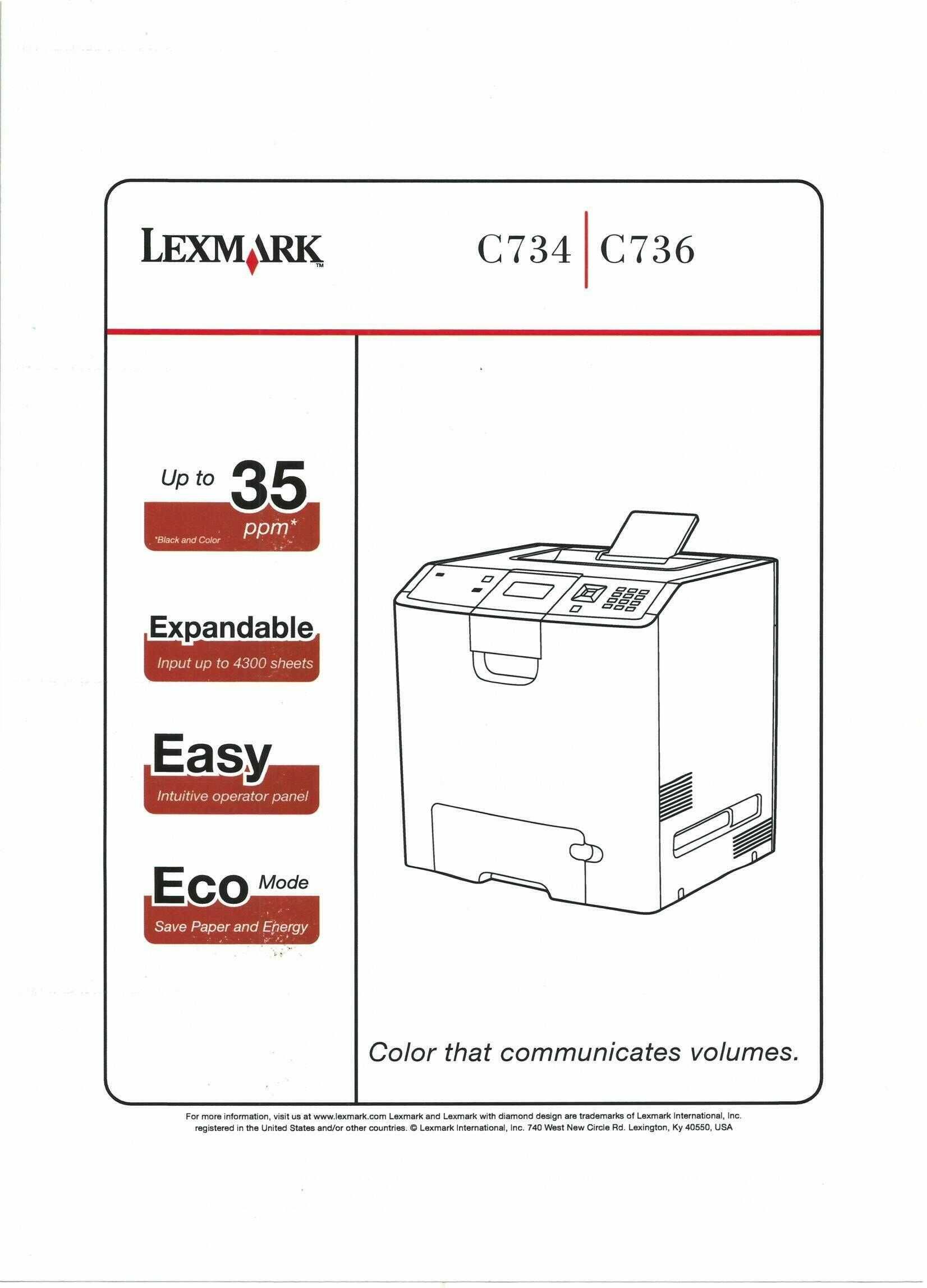 Drukarka Lexmark C736