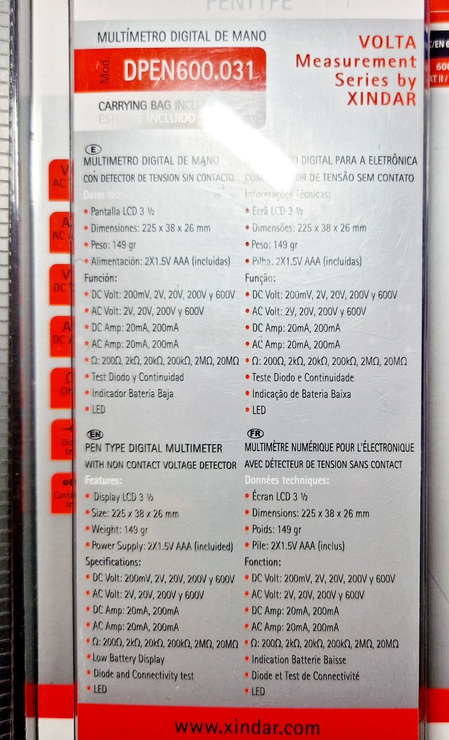 Multímetro com bolsa novo