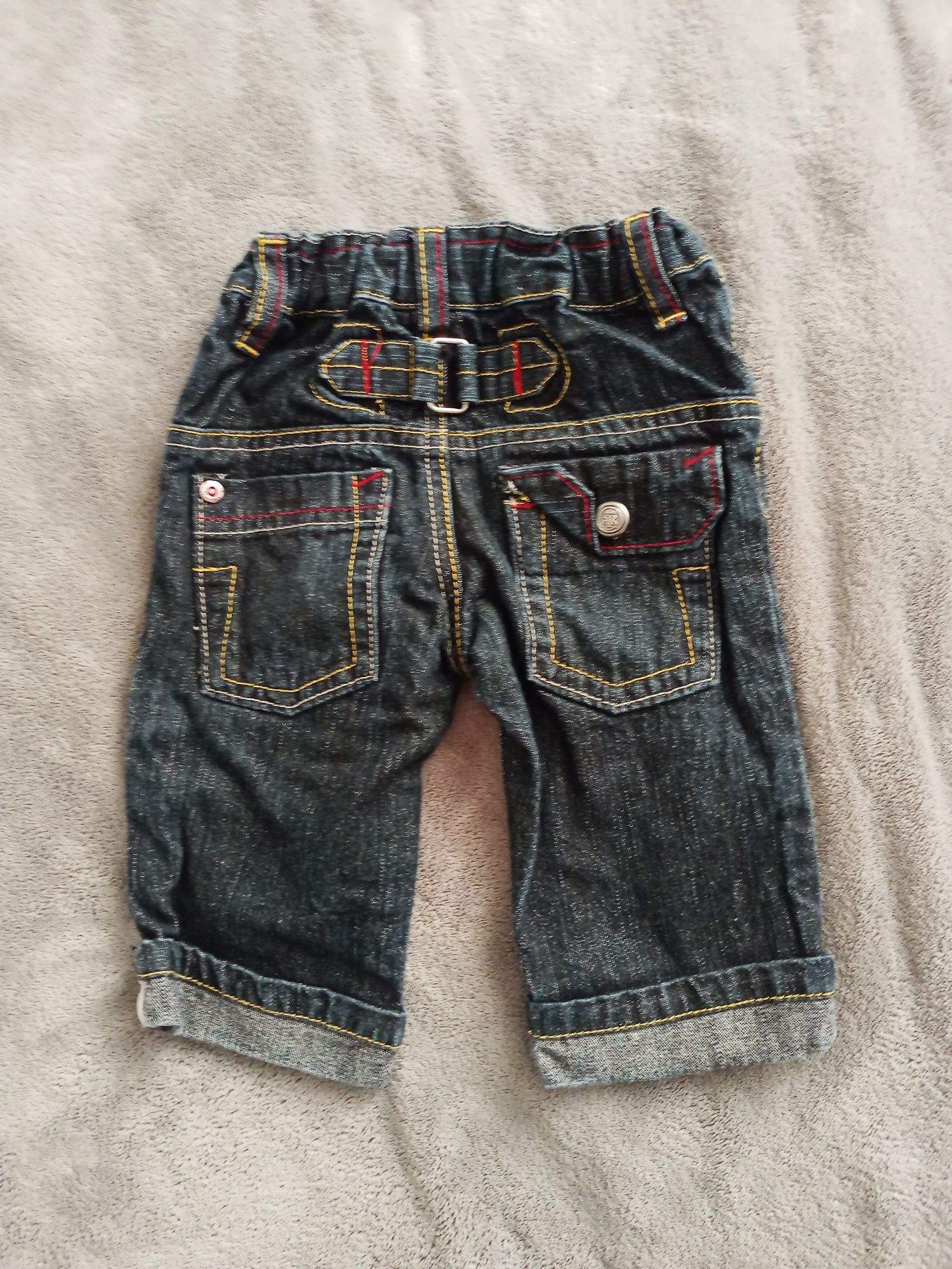 BEZ WAD Spodnie chłopięce jeansy NEXT 3-6 miesięcy 62-68cm #1208
