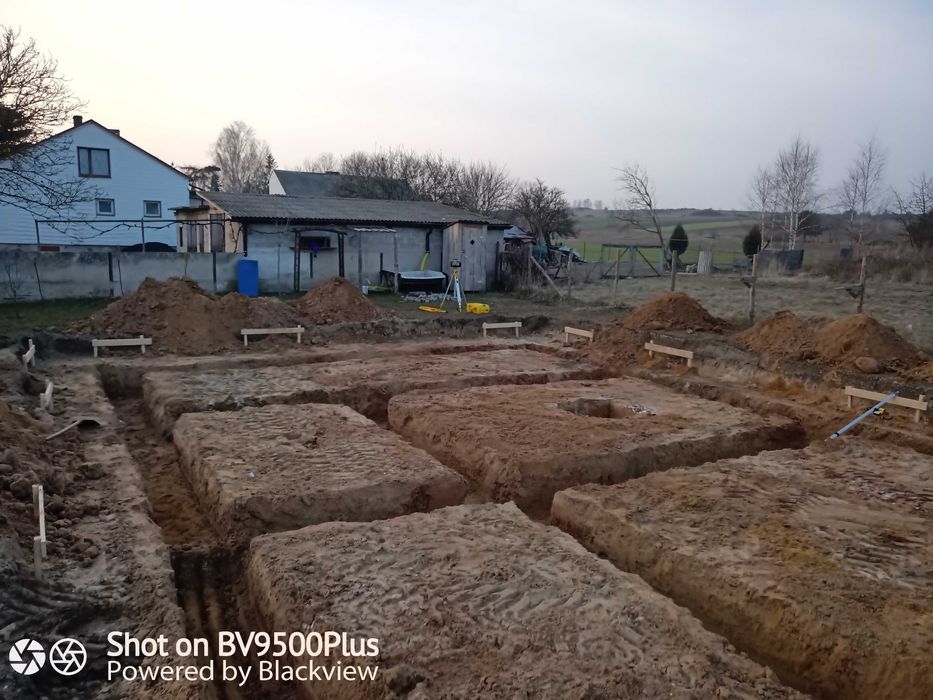 wyburzenia, niwelacje terenów, podbudowy