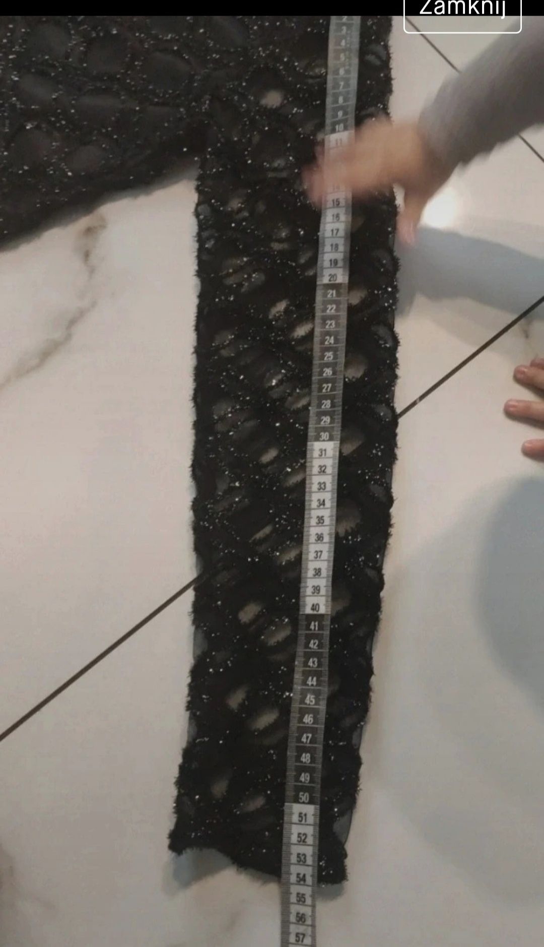 Czarna błyszcząca sukienka XS  S