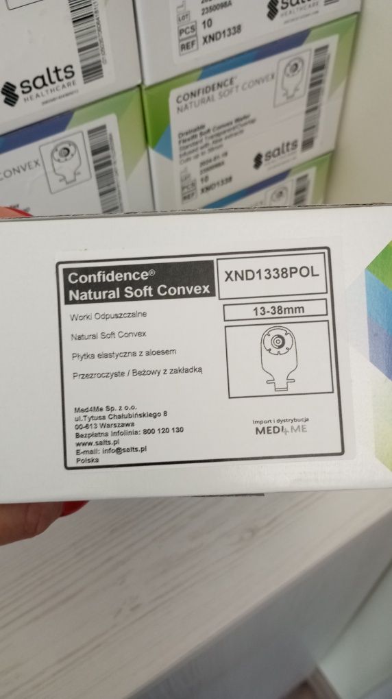 Worki stomijne 130 szt SALTS XND1338 Confidence Natural Soft Convex