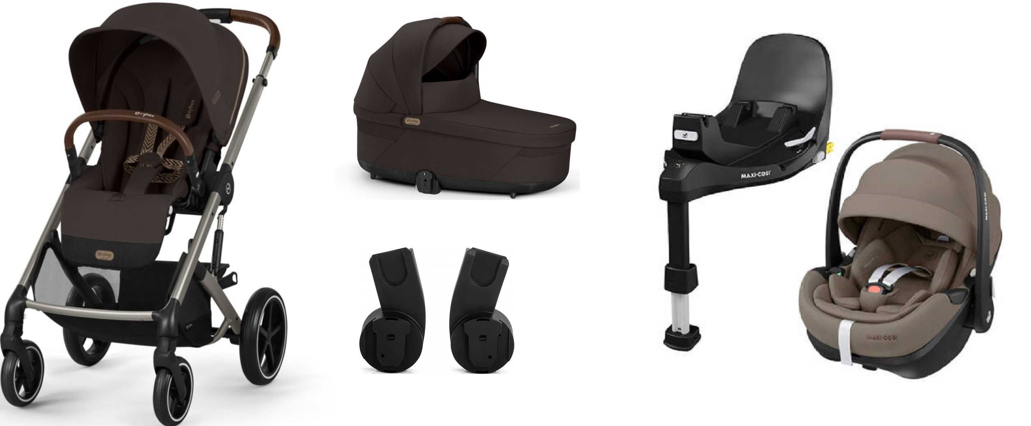 4w1 Cybex Balios S Lux + Maxi Cosi Pebble 360Pro2 + baza 360 Slidetech