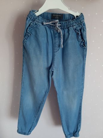 Spodnie jeansy joggery Reserved 116