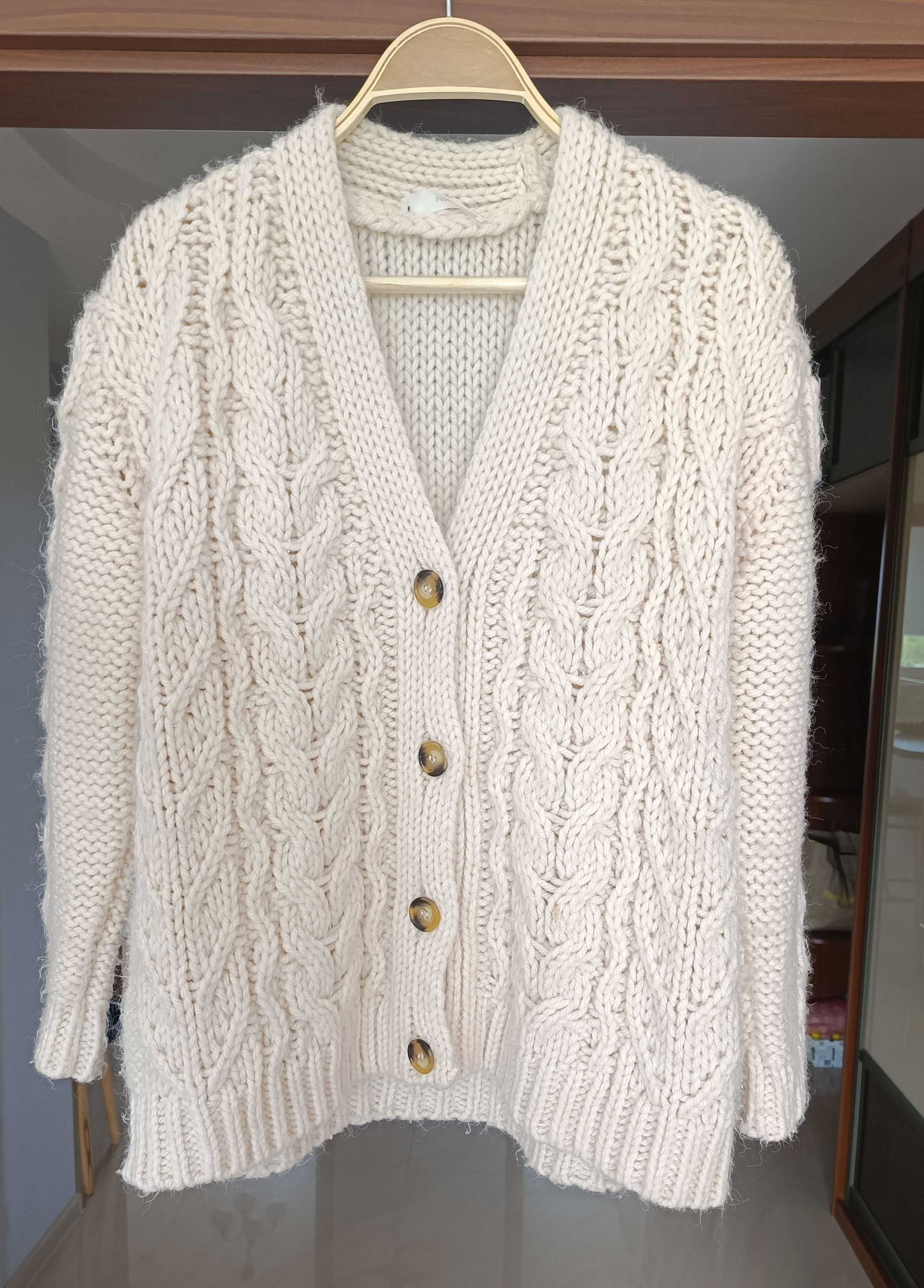 Sweter (kardigan) damski MNG (MANGO) + darmowy upominek