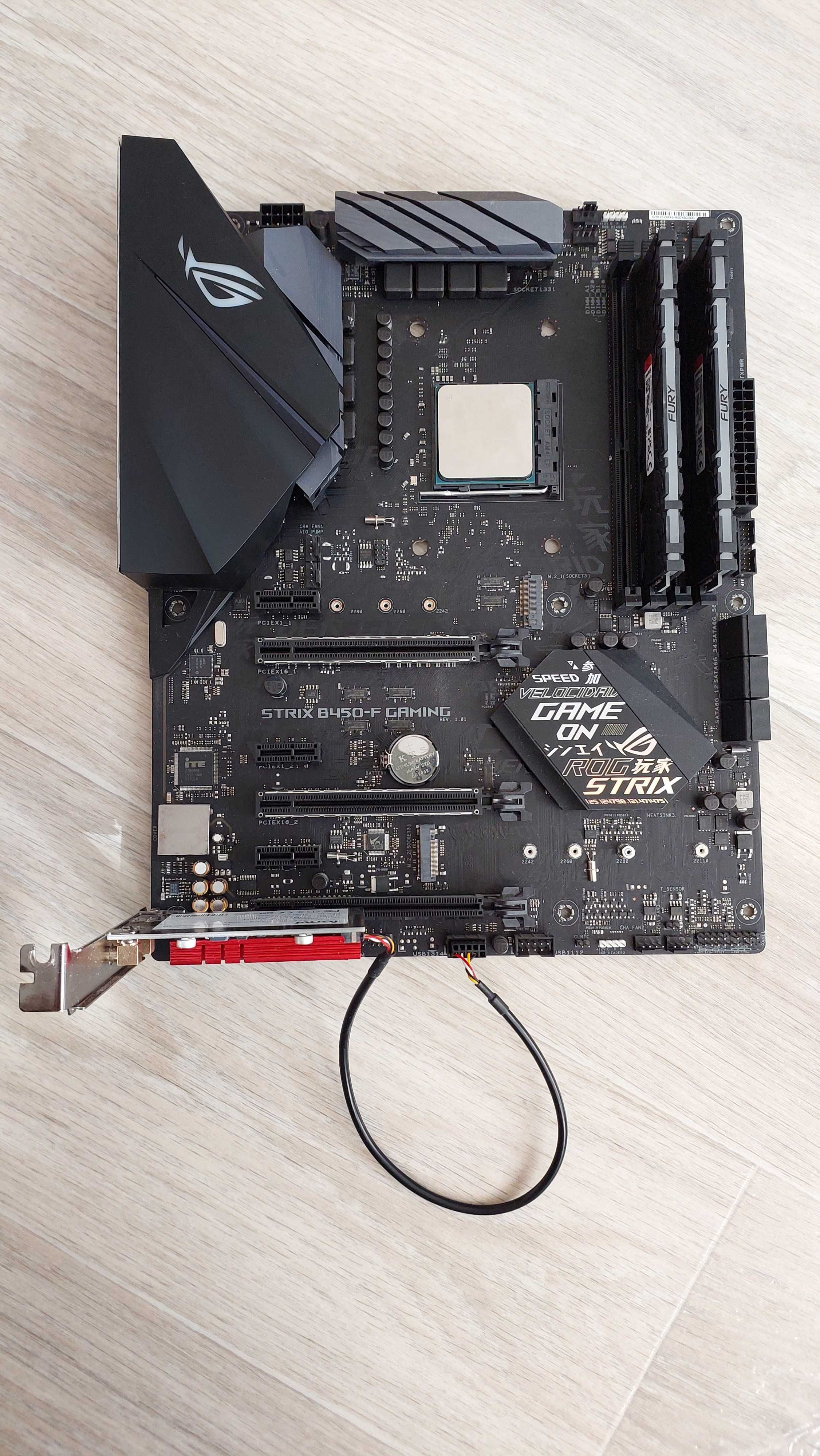 Материнська плата Asus ROG Strix B450-F Gaming + WiFi6 Bluetooth5.2