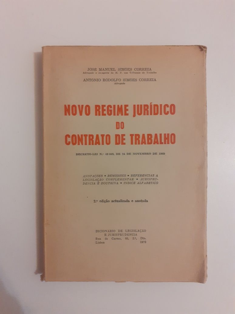 Novo Regime Jurídico do Contrato de trabalho, 1970