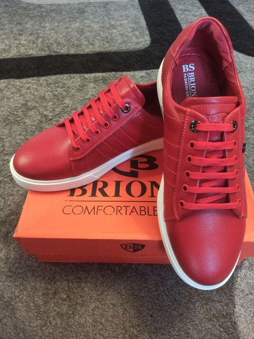 Чоловічі шкіряні кеди 45