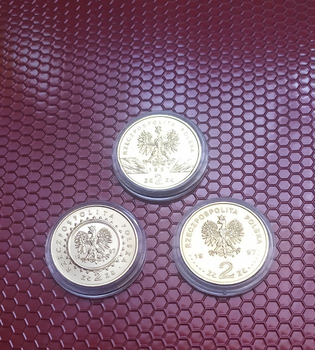 2zł okolicznościowe, 3 monety z 1997r