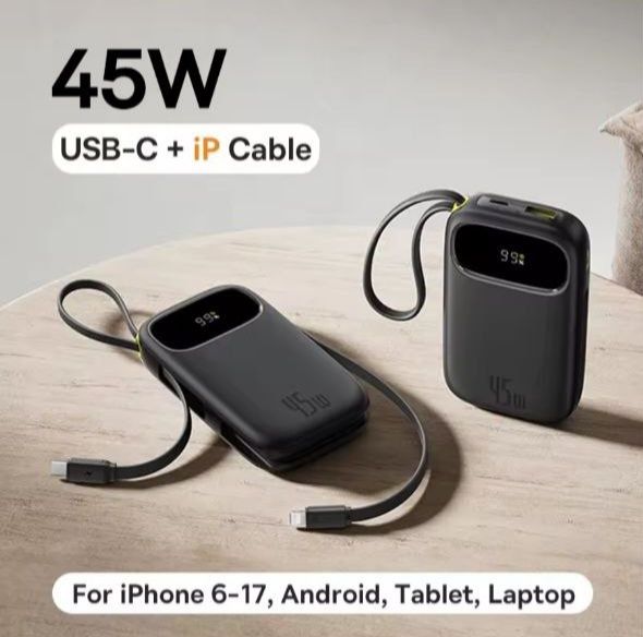 НОВЫЙ запакованный Повербанк Powerbank Baseus 10000mAh 45w