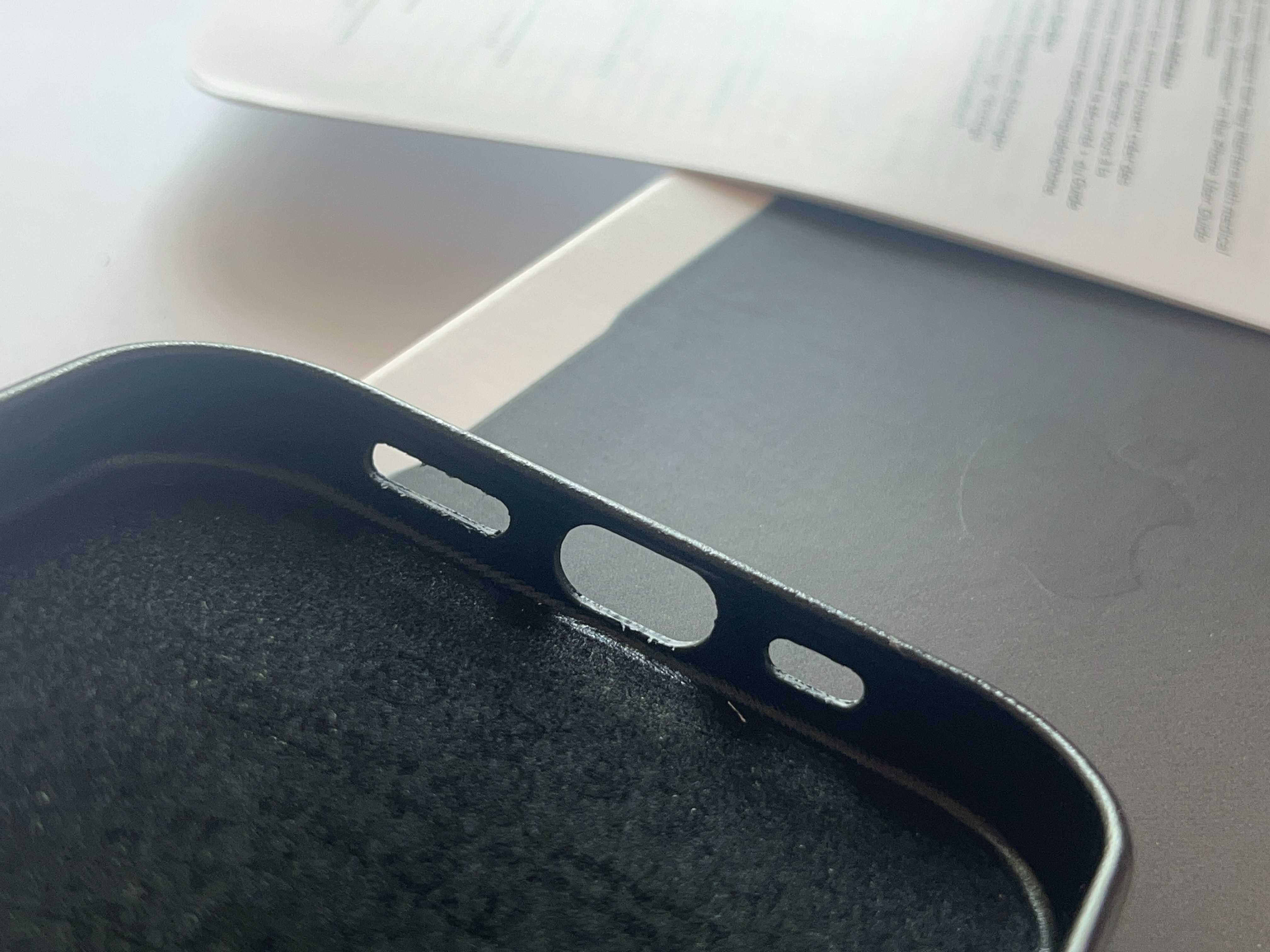 Etui iPhone Case 16 PRO do Apple oryginalne Czarne Skórzane MagSafe