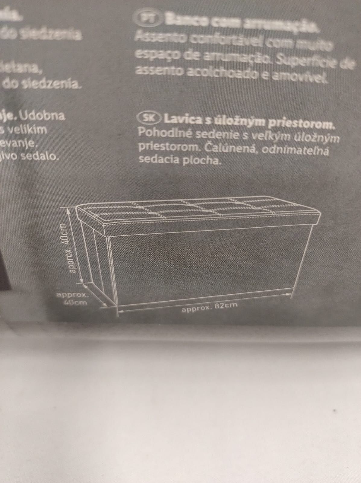 Skrzynia do siedzenia i przechowywania LivarnoHome