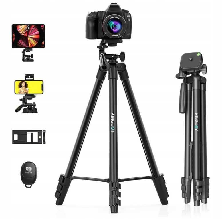 KINGJOY Statyw Kamera 180cm Z Pilotem Do Smartfona i Tabletu
