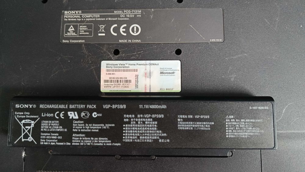 Laptop Sony Vaio