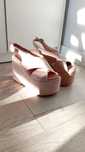 Cieliste buty na wysokiej platformie sandały r. 37 Moda Alice