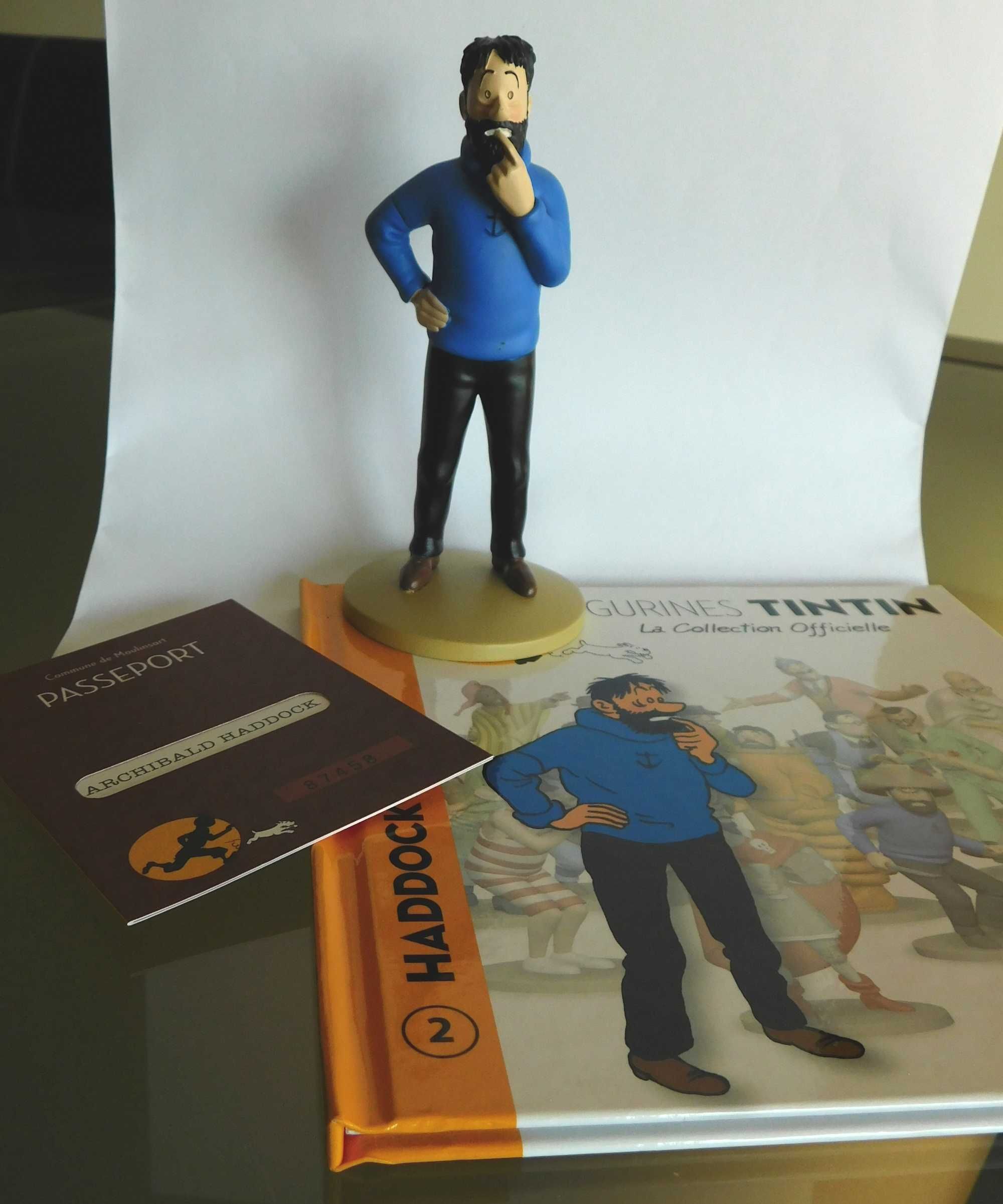 Figura Tintin Capitão Haddock Coleção oficial Moulinsart Hergé França