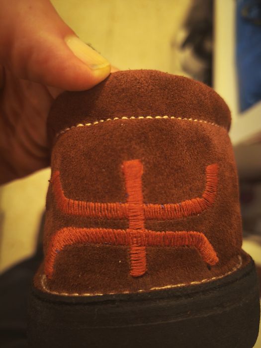 Sandálias marroquinas berberes pele camelo