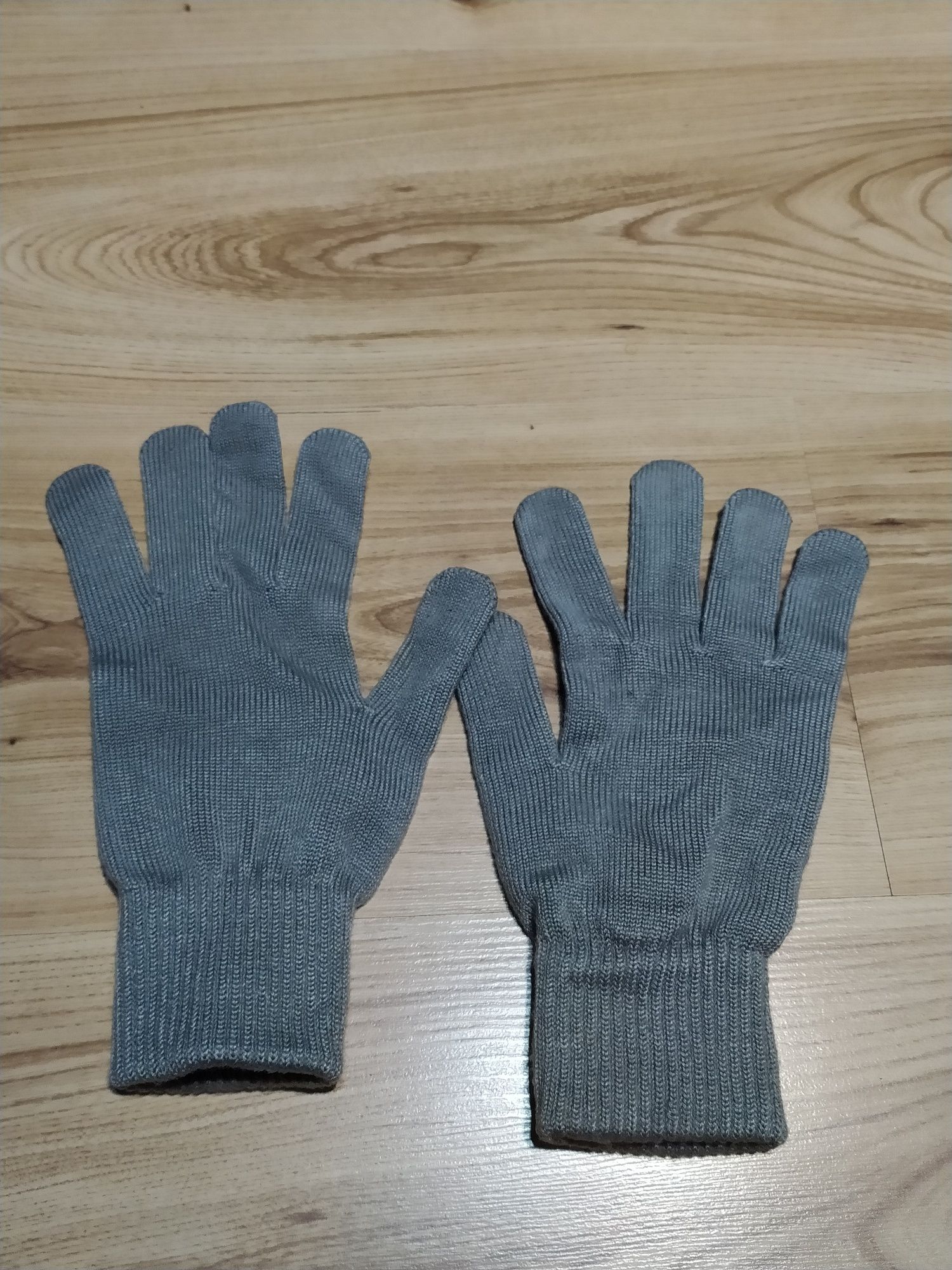 Szare Rękawiczki Zimowe Adidas