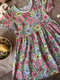 Дитяча сукня з квітковим принтом, 4-5 років