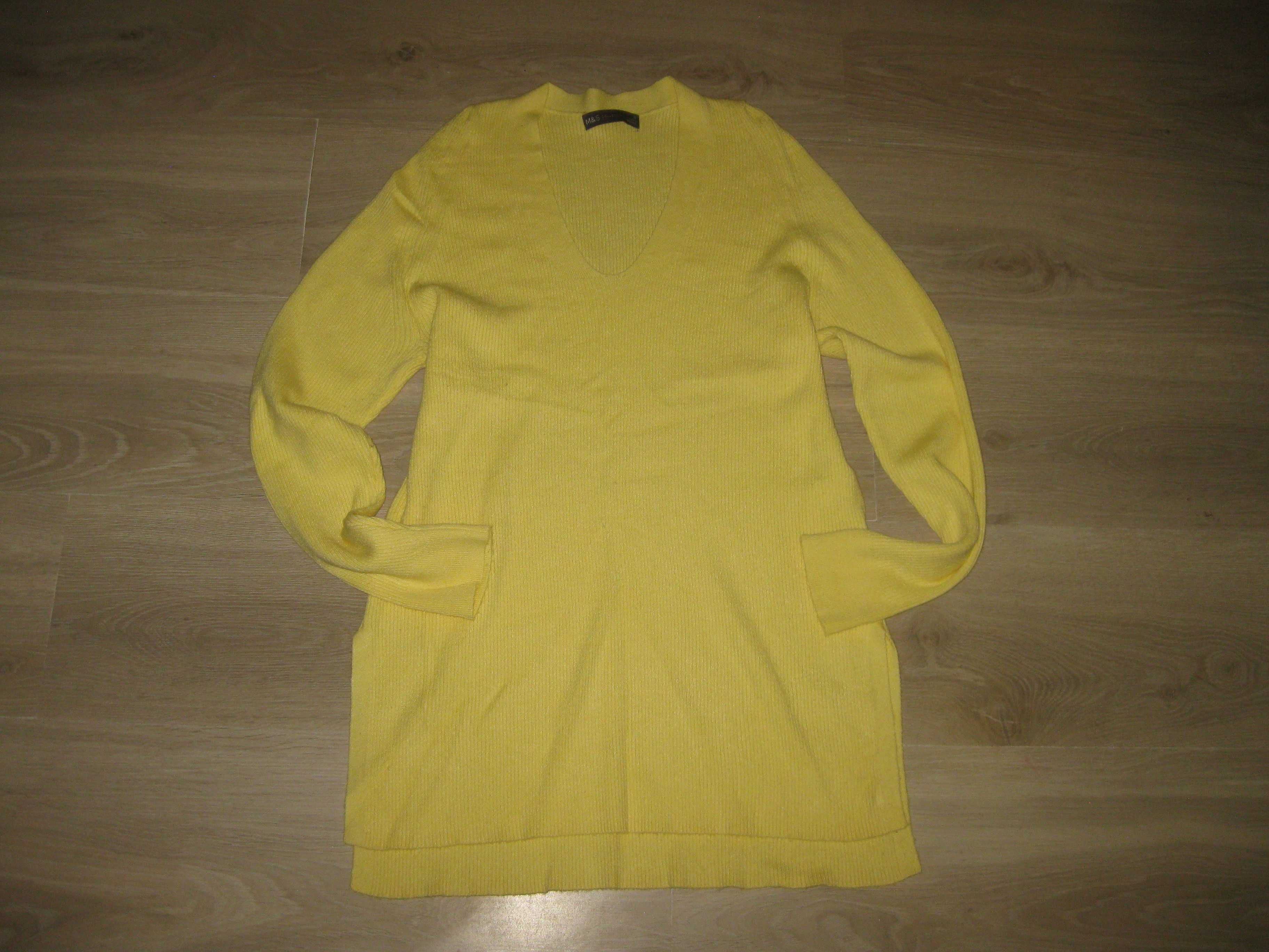 M&S sweter L wiskoza długi