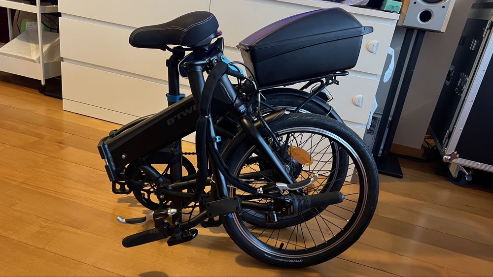 Bicicleta elétrica dobrável BTWIN 500e - com extras