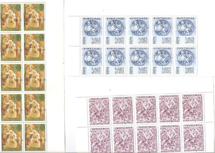 Filatelia Madeira+ Cabral série folhas de 10 selos