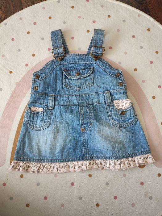 H&m sukienka dżinsowa 4-6 miesięcy