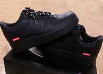 *NoweNikeAirForce1LowSupremeBlack*Moda.44