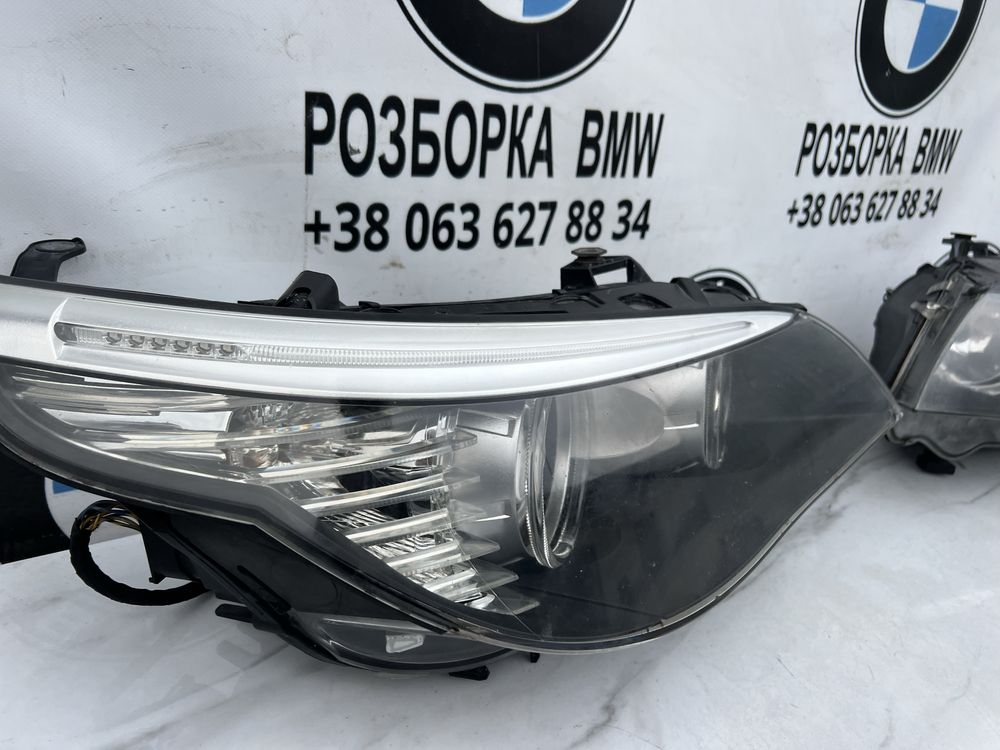 Фари рестайл bmw e60 e61 lci оптика передня