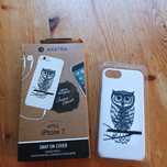 Etui Snap on cover iPhone 7 biały sowa