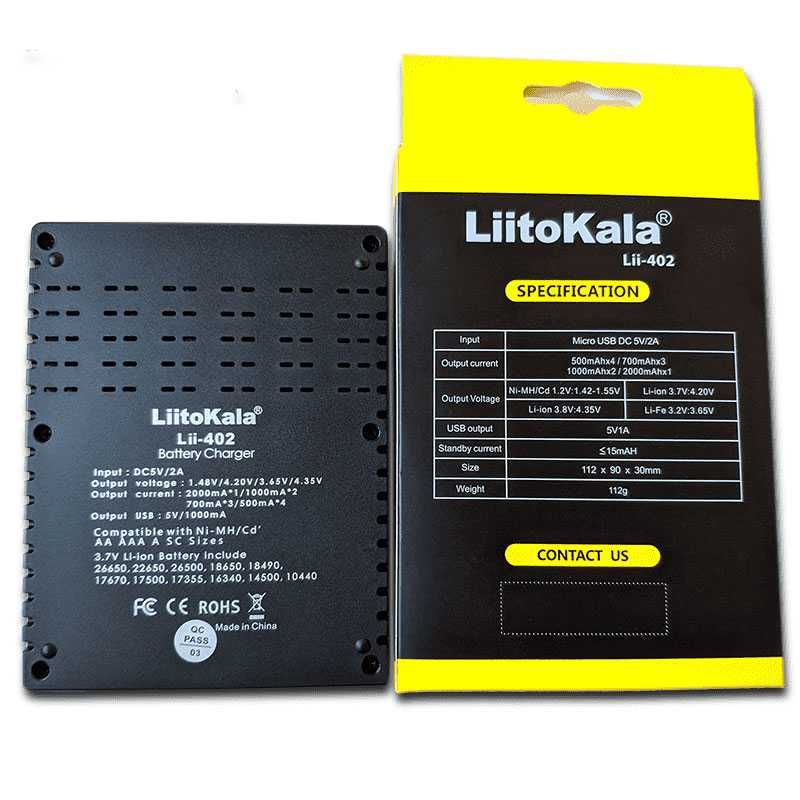 Зарядний пристрій LiitoKala Lii-402 з фукнцією повербанка. Оригінал