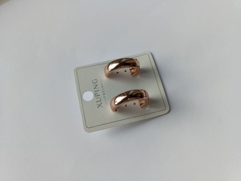 Сережки кільця Медичне золото Xuping