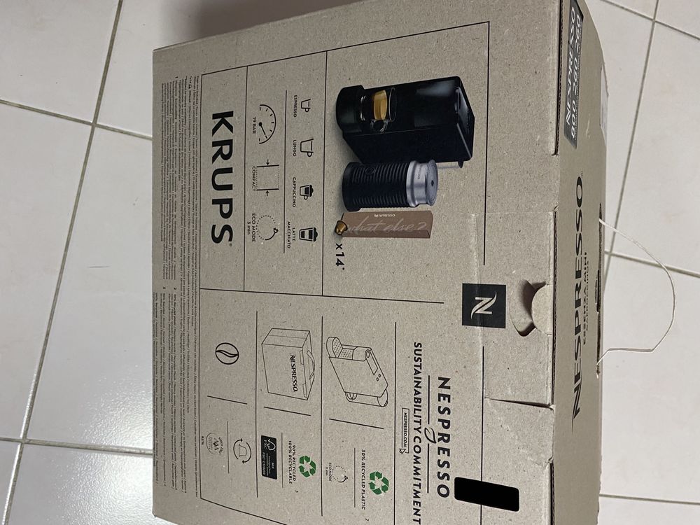 Maquina café KRUPS Nespresso XN9204 Vertuo Pop Mint (cor verde)