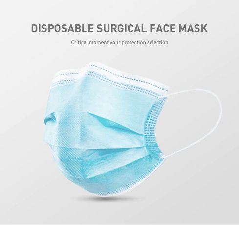 Jednorazowe medyczne maski chirurgiczne 10 sztuk