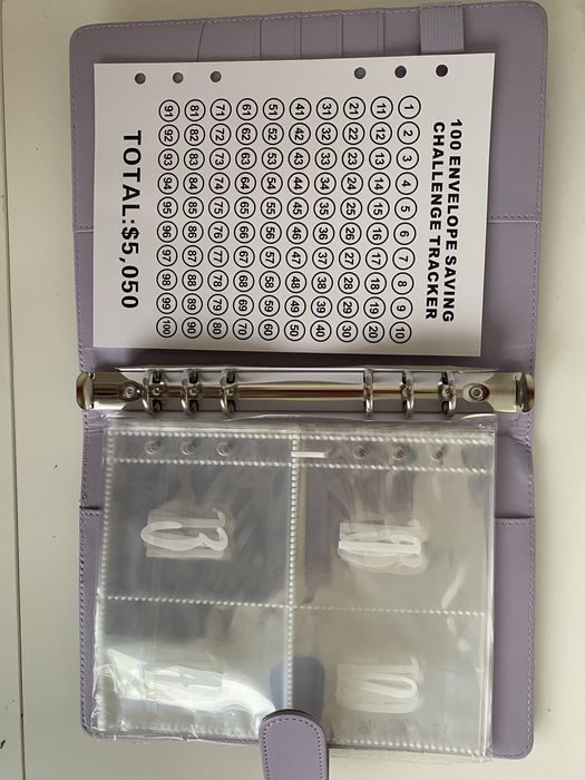 Байндер 100 конвертів | Накопичення грошей | Budget Binder