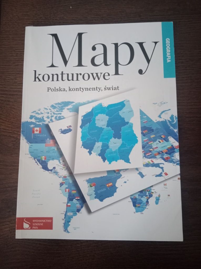 Mapy konturowe.  Polsca kontynent świat