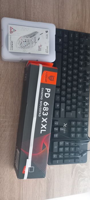 Zestaw gracza Mysz SPC klawiatura i podkładka