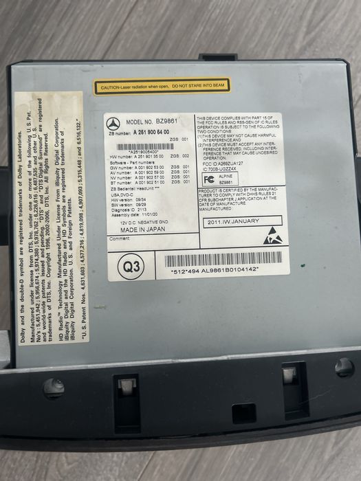 Магнітола , mercedes r class, gl, ml, мерседес програвач, музика авто