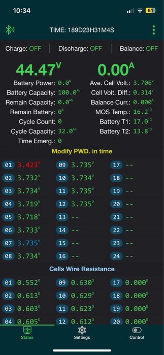 LG Chem 12S2P 156Ah 6.85kWh Li-Ion NMC