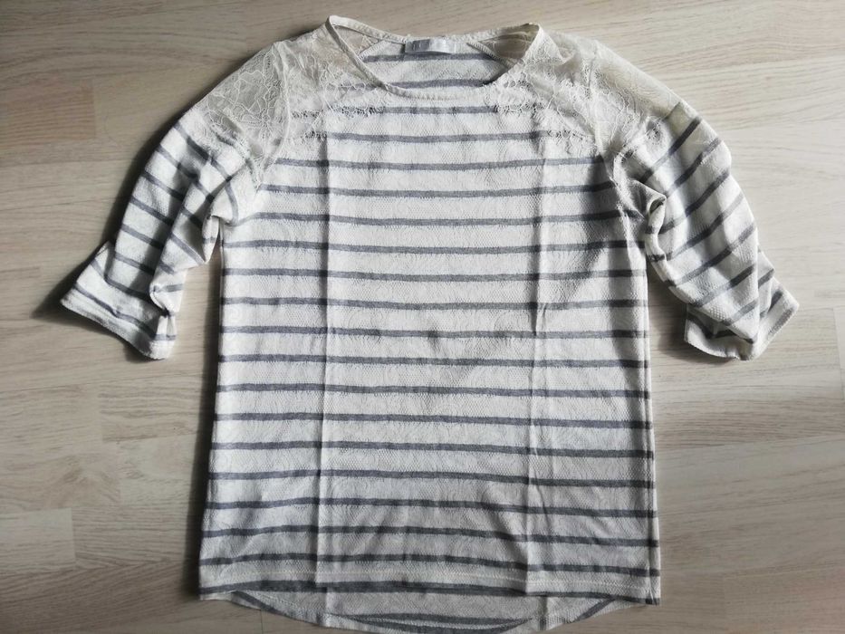 Camisola/top renda manga 3/4 "Promod" T.M