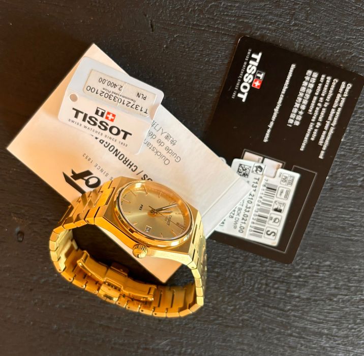 Tissot prx noszony kilkakrotnie Przechowywany w pudełku na zegarki