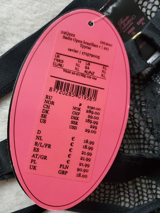 Erotycznne sexy majtki z dziurką XL