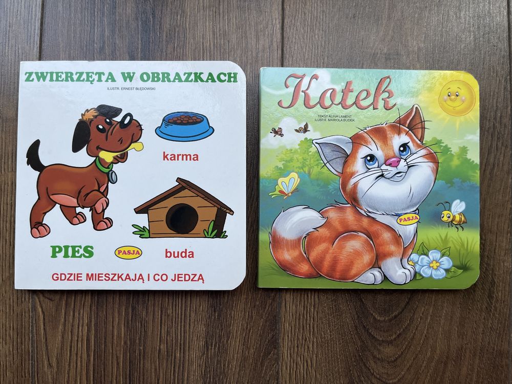 2 książeczki Zwierzęta w obrazkach. Pies oraz Kotek
