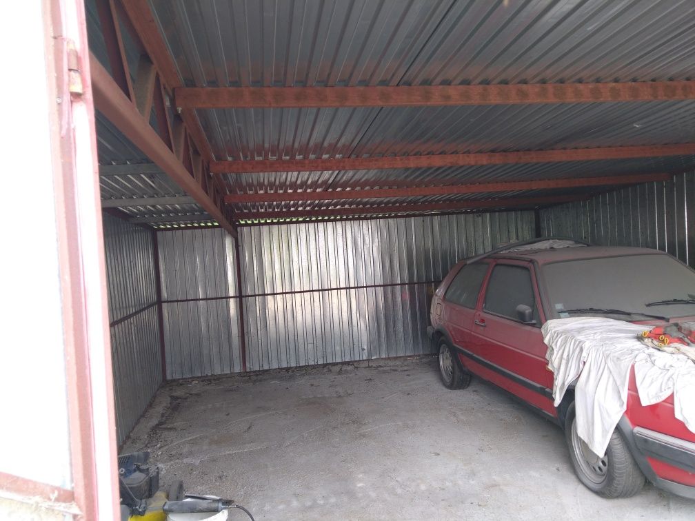 Blaszak garaż komórka na budowę kontener na dwa auta 6x5